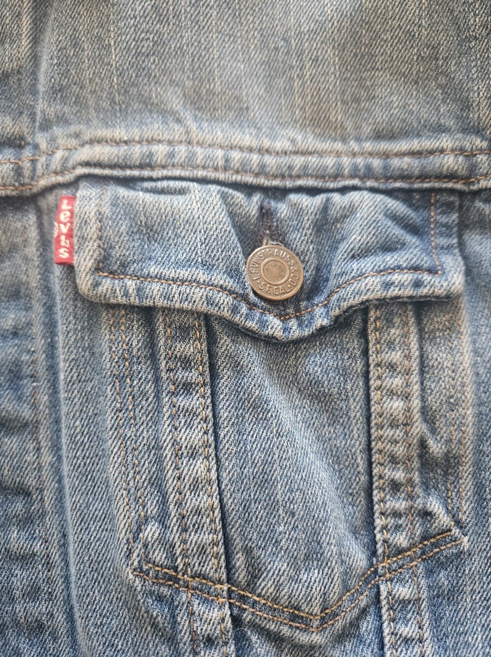Levi's San Fransisco Cal Blue Jean Jacket - Classic Size Medium - Picture 3 of 7